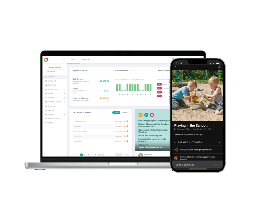 Screenshot of the Xplor Education dashboard in Office