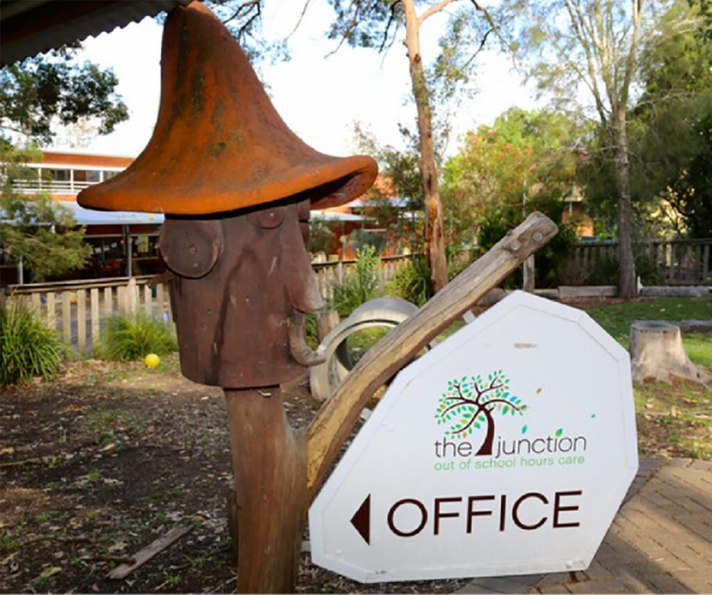 Pilot Childcare sign for the office of The Junction