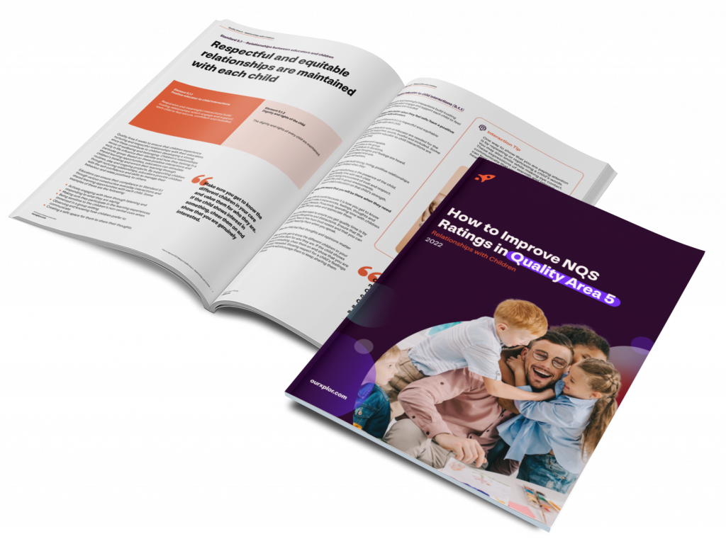 Magazine layout of the free Quality Area 5 guide by Xplor Education