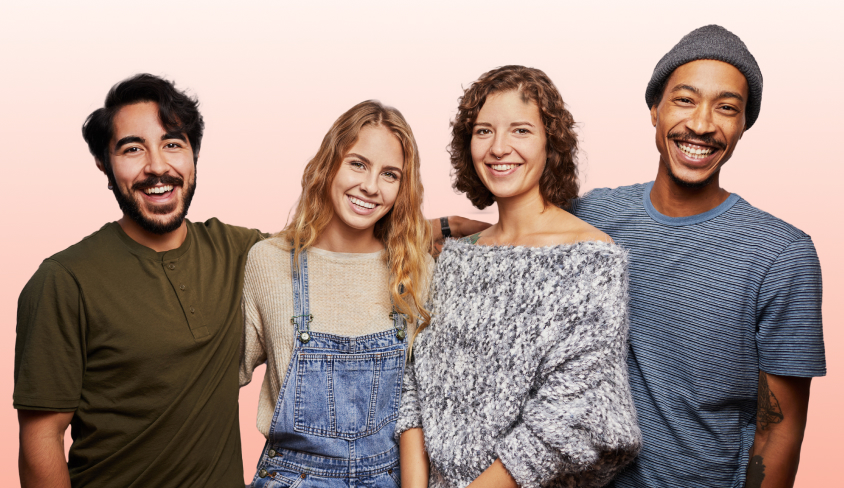 Four smiling adults of various races, the image used to represent the ECEC Conversations series, by Xplor Education childcare software