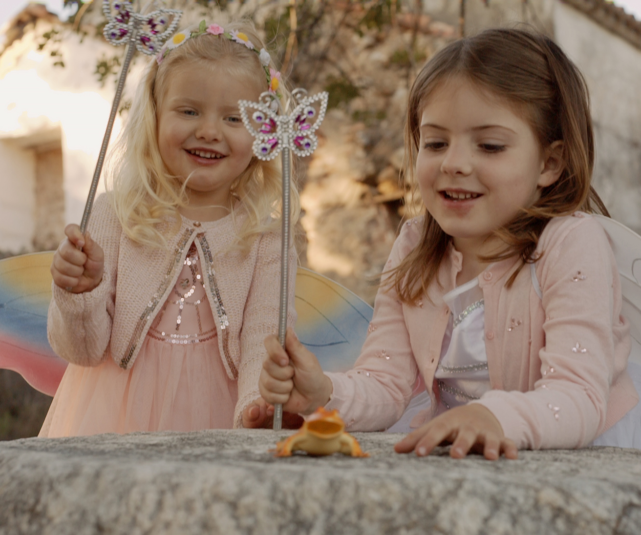 Children using magic wand